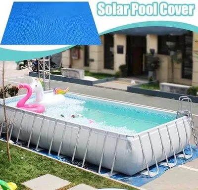 Produktbild von Rechteckige Pool-Solardecke, faltbare Isoliermatte, 2,3 x 3 m, Outdoor-Sonnendecke für Schwimmbäder