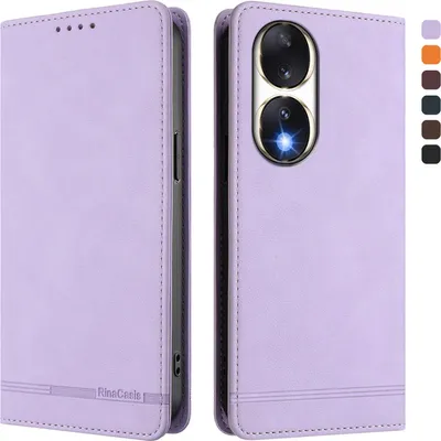 Image de Etui pour Honor 90, étui rétro en cuirPolyuréthaneavec support et fentes pour cartes Violet
