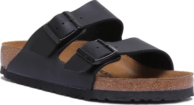 Produktbild von Birkenstock Arizona Doppelter Riemen Birko Flor Sandale Schwarz – 2,5 UK - 35 EU - 4/4,5F US / Schwarz