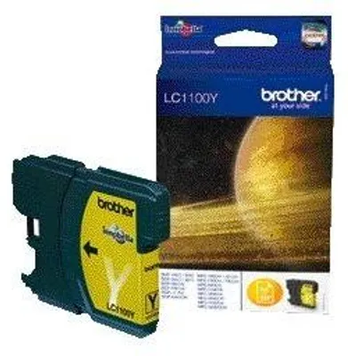 Image de Brother LC1000Y - Gelb - original - Tintenpatrone - für Brother DCP-350, 353, 357, 560, 750, 770, MFC-3360, 465, 5460, 5860, 660, 680, 845, 885