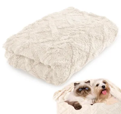 Immagine prodotto di Coperta per cani, coperta per gatti, 100x150 cm, lavabile, color beige