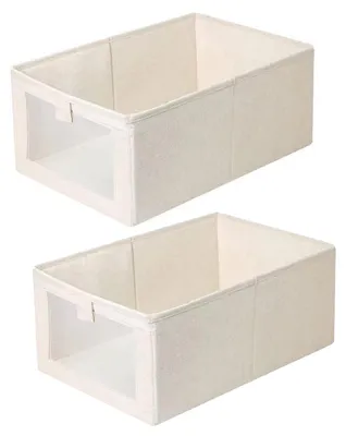 Produktbild von Schubladenorganizer 40 x 27 cm, Kleiderschrank-Organizer, Stoffaufbewahrungsboxen mit Griffen