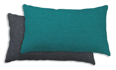 Produktbild von Winter Bettwäsche Biber Meliert Baumwolle Flanell Kuschelig Flauschig Warme Weiche Melange Modern, Größe:2er Pack 40x80 cm, Farbe:petrol / anthrazit