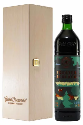 Produktbild von Mackenstedter Försterschluck mit Geschenk-Holzkiste