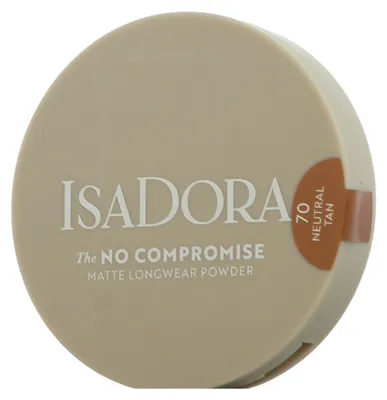 Zdjęcie produktu dla IsaDora No Compromise Matte Longwear Powder 70 Neutral Tan (8 g)