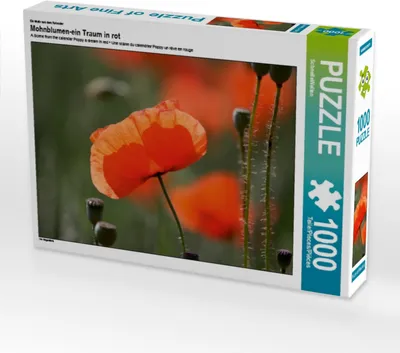 Produktbild von Calvendo Ein Motiv aus dem Kalender Mohnblumen-ein Traum in rot 1000 Teile Puzzle quer 640x480mm, CALVENDO; 7290423