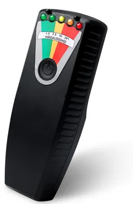 EMF-Meter, Strahlungsdetektor, 14,3x2,9x5,3 cm, 50-20.000 Hz, schwarz
