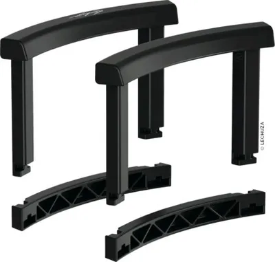 Produktbild von Griffe-Set Lechuza für Cilindro 32 / Trendcover 32 / Puro 50 Kunststoff schwarz
