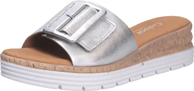 Produktbild von Gabor Damen Pantolette, silber(silber (60)), Gr. 5
