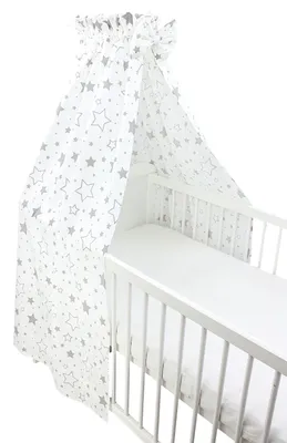 Immagine prodotto di TupTam baldacchino per lettino con fiocco, colore: grey galaxy, dimensioni: circa 160x240 cm