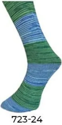 Produktbild von Ferner Wolle Lungauer Sockenwolle 4-fach mit Seide Farbe 723-24