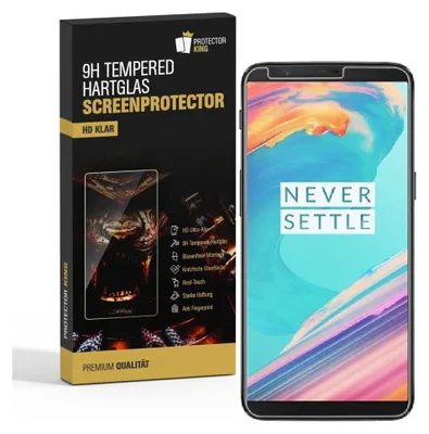 Produktbild von 2x 9H Hartglas für OnePlus 5T Panzerfolie Displayschutz Schutzfolie Glasfolie KLAR Panzerglas Schutzglas