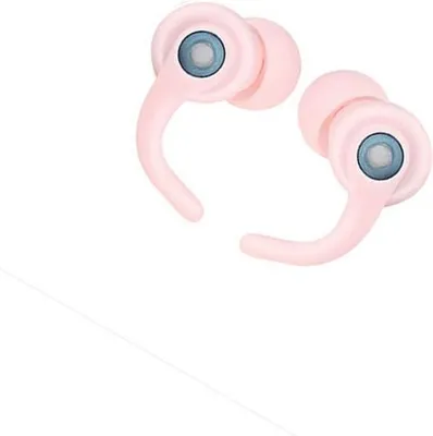 Produktbild von INF Geräuschreduzierende Silikon-Ohrstöpsel mit Filter für Schlaf und Schwimmen Rosa