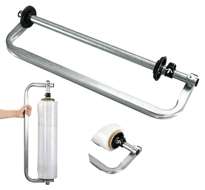 Stretchfolien-Dispenser, Metall, 50 cm, einstellbare Spannung