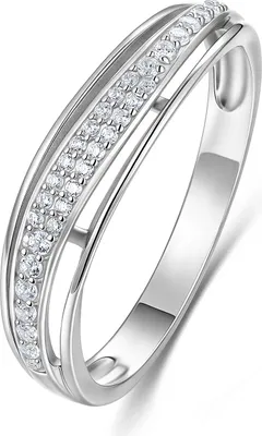 Produktbild von 9NB-1663-50 - New Bling - Zilveren Ring met Zirkonia - Zilverkleurig - Maat 50