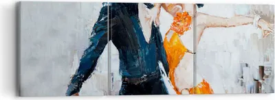 Produktbild von Bild auf Leinwand - Leinwandbild - tanzen sie - 90x30cm - Wand Bild - Wanddeko - Wandbilder - Leinwanddruck - Bilder - Kunstdruck - Wanddekoration - Leinwand bilder - Wandkunst - CA90x30-3772