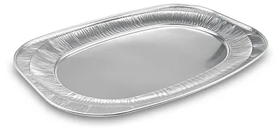 Produktbild von 10x Alu-Catering-Platten Aluminium-Partyplatten Servierplatten 55 x 36 cm