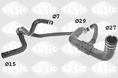 Produktbild von SASIC Kühlerschlauch Wasserschlauch für FIAT PUNTO (188) SWH6836