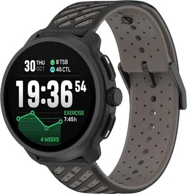 Produktbild von FFO2World 22-mm-Silikonarmband Suunto Race 2-Stil, passend für Suunto Vertical 2, 9 Peak Pro, Huawei GT 5/6, Samsung Galaxy Watch, Schwarz