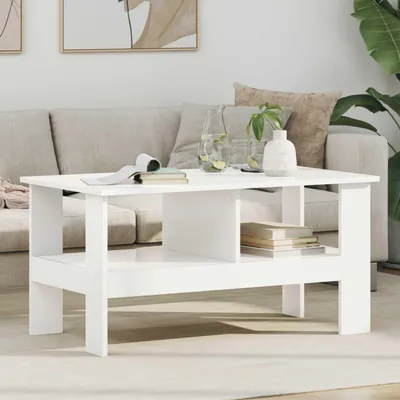 Produktbild von "Schlussverkauf" Couchtisch 1 PC  - Modernen Stil - Kaffeetisch - Weiß 90x50x45 cm Holzwerkstoff  C9541