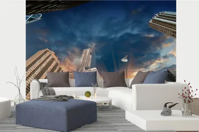 Produktbild von Vlies Fototapete BLICK AUF DIE WOLKENKRATZER VON MANHATTAN 375 x 250 cm (inkl. Kleister) - Vlies Tapete, Wandtapete, Wandbilder - Tapete für Wohnzimmer Schlafzimmer, Büro, Küche - Montagefertig
