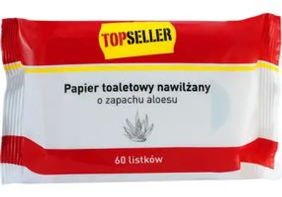 Zdjęcie produktu dla Nawilżany papier toaletowy Tops 60 listków
