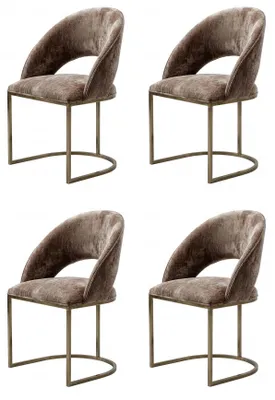 Obrázok produktu pre Sada 4 čalúnených stoličiek – elegantné, pohodlné a moderné