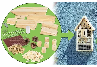 Image de Hôtel à insectes en kit : kit pédagogique en matériau naturel
