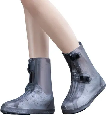 Immagine prodotto di Copriscarpe impermeabili da uomo, copriscarpe riutilizzabili per la pioggia, copriscarpe pieghevoli antiscivolo, copriscarpe impermeabili per la pioggia, copriscarpe da uomo taglia 40-42