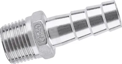 Zdjęcie produktu dla SS304 Łącznik rurowy z gwintem zewnętrznym Barb Złącze węża BSP (1/2 "x15mm)