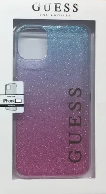 Produktbild von Guess GUHCN65PCUGLPBL iPhone 11 Pro Max Rose Blau/Rosa Blau Hartschalenetui Glitter Gradient Handyhülle