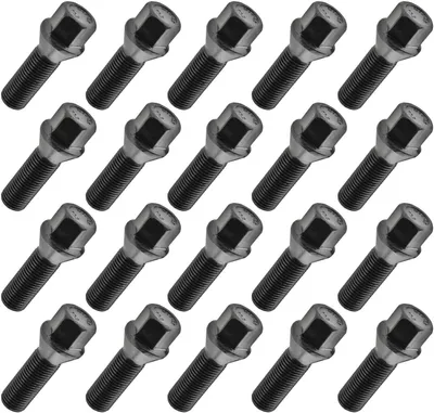 Obrázek produktu pro 20x kolový šroub M14x1,5, délka závitu: 45 mm, kuželový nákružek, SW17, černý