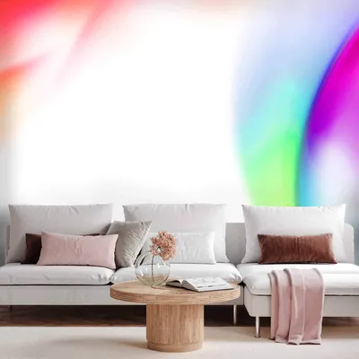 Produktbild von Vlies Fototapete - Abstraction - Strong Colors of Irregular Shapes - Multicolor 300x210 cm Abstrakt a-A-10540-a-a