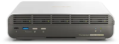 Produktbild von QNAP TS-H3077AFU-R5-32G NAS & Speicherserver Rack (2U) AMD Ryzen™ 5 32 GB DDR5 Schwarz, Metallisch