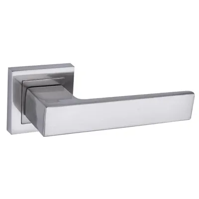Zdjęcie produktu dla Klamka na rozecie Samaria Kuchinox, satyna, do drzwi wewnątrzlokalowych 38-45 mm, aluminium, zestaw montażowy w komplecie