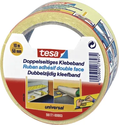 Zdjęcie produktu dla Taśma dwustronna 50mmx10m żółta opakowanie 6 sztuk