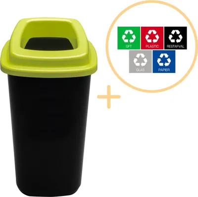 Obrázok produktu pre Plafor – Třídicí koš 45 l – Recyklácia – Zelený