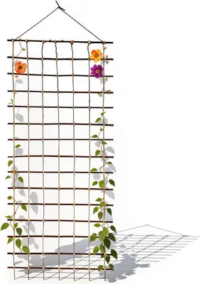 Immagine prodotto di be4nature Grigliato 150 x 50 cm – Rete in vimini per rampicanti, rose, orto, decorazione recinzione, materiale naturale