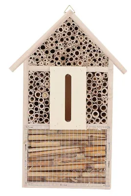 Produktbild von Handgefertigtes Insektenhotel aus Holz für Bienen und Schmetterlinge