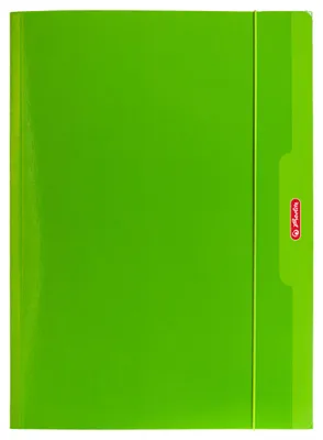 Image de Pochette en carton A4 avec élastique, verte