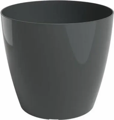 Image de Pot de fleur ARTEVASI San Remo, 36 x 36 x 33,5 cm, Anthracite, Pot de jardin en plastique