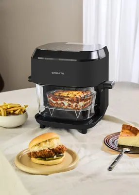 Produktbild von CREATE - AIR FRYER STUDIO CRYSTAL LARGE - 6-Liter-Heißluftfritteuse aus Glas mit Sprühfunktion