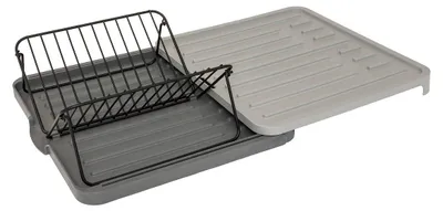 Produktbild von Abtropfgestell "neo" mit ausziehbarem rack grau - 5 five simply smart