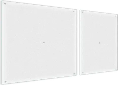 Produktbild von Herdabdeckplatte Glaskeramikkochfeld-Abdeckung 70x52 2-Teilig Milchglas Spritzschutz Deko