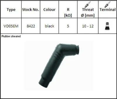 Zdjęcie produktu dla NGK Zündkerzenstecker - VD05EM