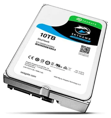 Produktbild von Seagate SkyHawk ST10000VX0004, 10 TB, 7200 RPM, 256 MB, 3.5", Serial ATA III