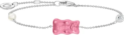 Image de Thomas Sabo - A2151-052-9-L19V - Bracelet - Argent 925 - Femme - Ours doré rose - 16-19cm