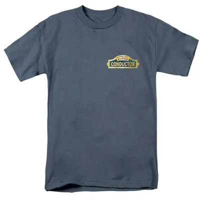 Immagine prodotto di Maglietta "Il Polo Express" – Modello "Capo Treno", unisex, per uomo/donna, TV39031 (taglia S), colore grigio ardesia, Immagine generata dall'IA