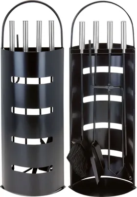 Immagine prodotto di Set caminetto nero 5 pezzi - Home & Styling