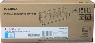 Produktbild von Toshiba T-FC34E-C Toner Cyan 6A000001524 -A